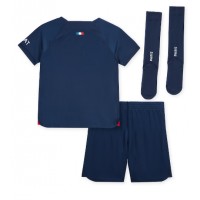 Koszulka piłkarska Paris Saint-Germain Strój Domowy dla dzieci 2023-24 tanio Krótki Rękaw (+ Krótkie spodenki)
